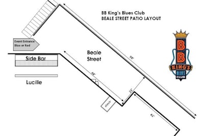 Beale Street patio layout