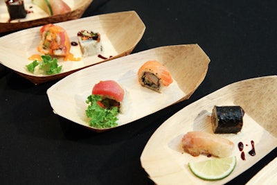 Inspired by the documentary Jiro Dreams of Sushi, chef Todd English offered fresh sushi and sake pairings.