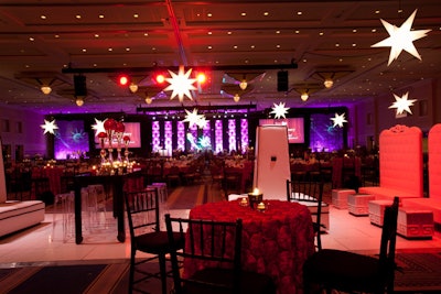 Event themed in companies corporate colors