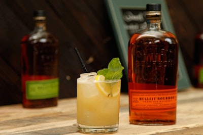 V.I.P. guests at GoogaMooga also sipped on Quiet Storms, a mix of Bulleit bourbon, lemon juice, extra-dry vermouth, simple syrup, and ginger beer.