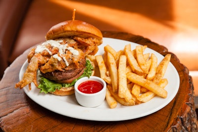 Rockit Bar & Grill's Surf & Turf Burger