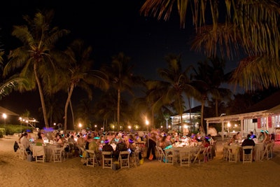 Outdoor Event on the Private Beach