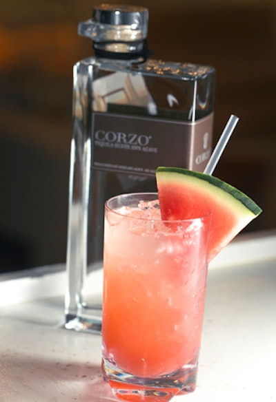 SBE’s XIV Summer Sessions parties will serve the Corzo Watermelon Margarita featuring fresh watermelon juice and Corzo tequila strained over ice with a splash of soda.
