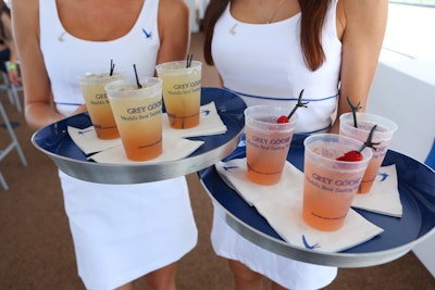 Grey Goose served two themed cocktails in the V.I.P. tent, the Grey Goose l'Orange Polo Mallet and the Grey Goose La Poire Pony Goal.