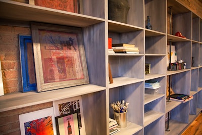 Surroundings designed to feel like an artist’s studio.