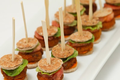 Esprit Events' Miniature Chicken Burgers