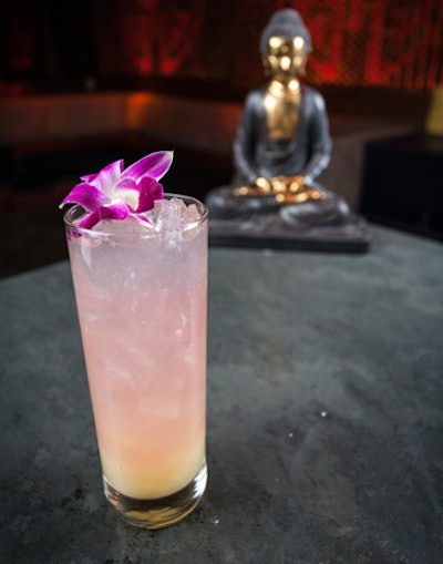 It might not be wacky per se, but it's pretty—and it goes beyond the basics for a striking effect. Tao Las Vegas's 'Orchid' cocktail includes Ketel One Citron, lemon juice, simple syrup, sparkling sake, and an orchid flower on top.