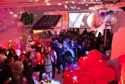 The first NewFront from Zynga was designed as a 3-D version of the brand and its content. With quirky activities and whimsical decor, the event felt less like a corporate sales pitch and more like a Friday-night party. Statistics were woven into the decor, including on the roof of a bar.