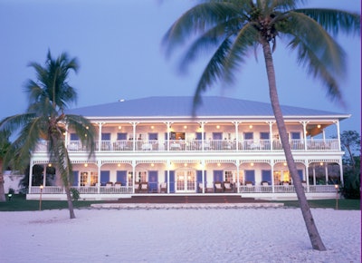 Dusk Shot of Pierre’s from the Dock