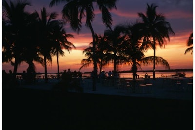 Outdoor Dining on the Beach and Famous Purple Sunsets