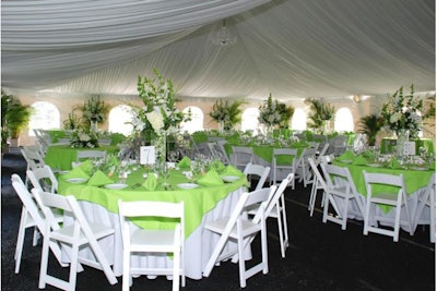 Large Elegant Tent on the Beach