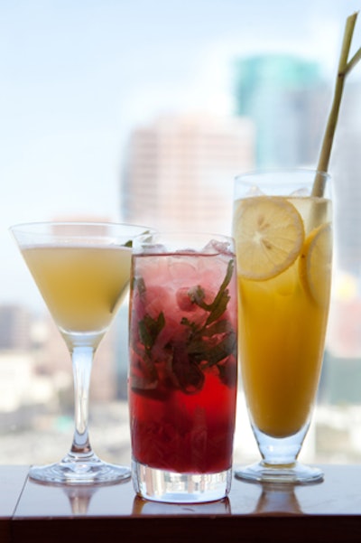 This summer, the Ritz-Carlton Los Angeles is serving cocktails made with freshly picked herbs and fruits from its rooftop garden. The drinks include the Kalamansi Lemonade, made with vodka, lemon puree honey-lemongrass syrup, Sprite, and lemon juice; the Rhubarb Shiso Fizz, made with Ketel Oranje, rhubarb simple syrup, and shiso leaves; and the Pinarita, made with pineapple tequila, Luxardo Triplum, lime juice, simple syrup, and Thai basil.