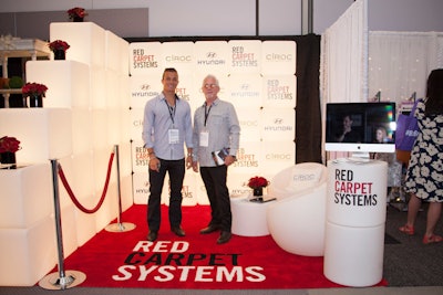 Red Carpet Systems showcased its huge selection of rental carpets and media walls.