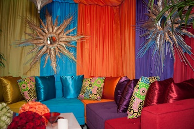 Town & Country Event Rentals showcased its 'Kaleidoscope' collection at its booth.