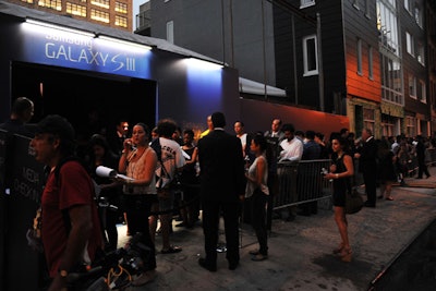 More than 500 fans were invited to the Galaxy S III launch party in New York.