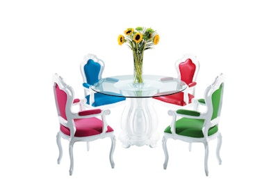 Napoleon dining table and armchairs, price upon request, available nationwide from CORT Event Furnishings