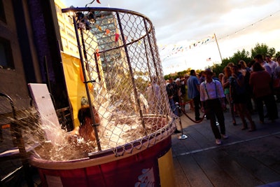 Games included carnival classics like a dunk tank.