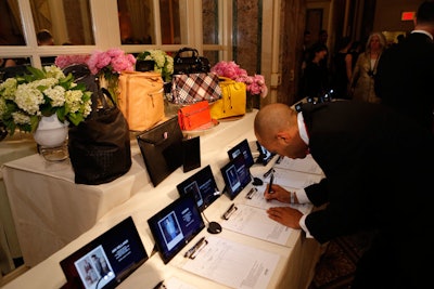 More than a dozen Microsoft Surface tablets were utilized during the silent auction, where guests could electronically peruse and view details of items that would otherwise be difficult to illustrate, including full runway outfits and destination vacation packages.