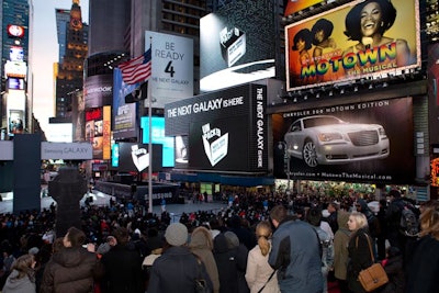 The Galaxy S 4 launch put a 100-seat theater in New York’s Times Square.