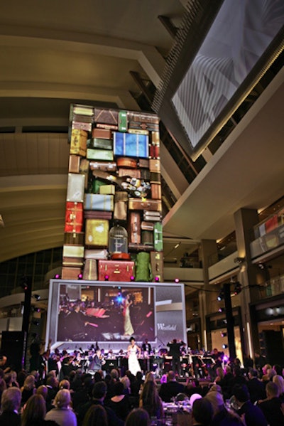 LED video walls—a signature feature of the new terminal—added to the visuals at the event.