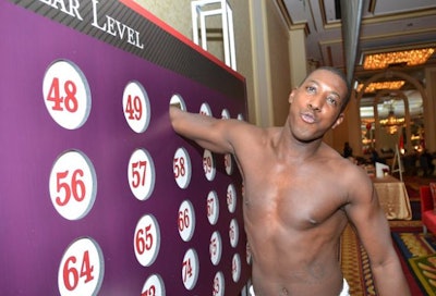 At the AIDS Foundation of Chicago’s “World of Chocolate” event in November, a silent auction let guests bid at different levels starting at $50. After selecting a bidding level, guests chose a corresponding number on a punchboard. Event staffers dressed as boxers then punched a hole through that number to reveal a prize.
