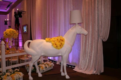 Bubble’s “Horse” lamp in white or black
