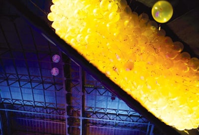 Charity:Water’s benefit in New York last December sold helium balloons for $5 a pop, which guests could release into a 28-foot-tall, 20-foot-wide net rigged to the ceiling. As the balloons filled the space it began to resemble a giant Jerry can, the charity’s symbol.