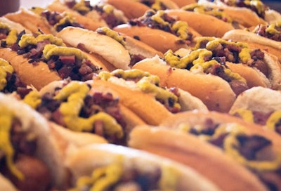 Nathan's Famous all-beef hot dogs topped with pastrami and Gold's Deli mustard will be available throughout the ballpark.