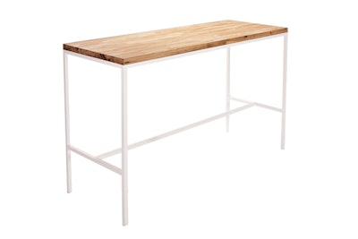 Ella table with oak top, $195, available in South Florida from Ronen Rental