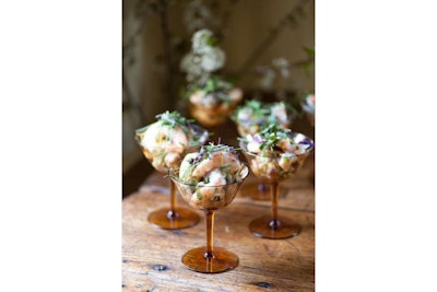 Photo by Rob Penner Ceviche with Anise Hyssop