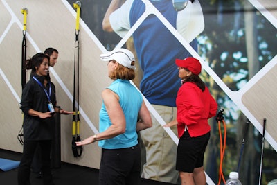 For the second year in a row, renowned golf trainer Sean Cochran (who counts Phil Mickelson among his clients) was on hand with a team of experts to promote overall physical fitness in the game of golf. Cochran stressed the importance of thinking of golf as a complete physical activity, not just the act of swinging a club.