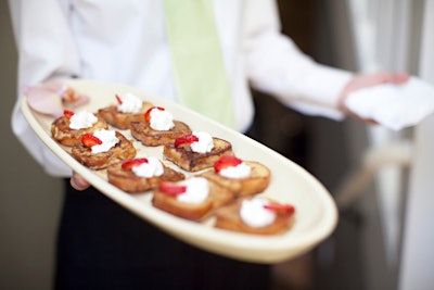 The daytime event also served brunch bites such as French toast topped with strawberries and a dollop of whipped cream provided by Barbara Llewellyn Catering.