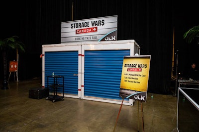 Two Storage Wars Canada lockers had hidden treasures inside. Guests could bid on the items with 'Rogers Dollars' that they received at the event.