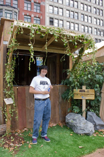 Marty's Winter Home Base marked the end of the journey where hikers could clean up. It was sponsored by Head & Shoulders, which handed out free samples of shampoo.