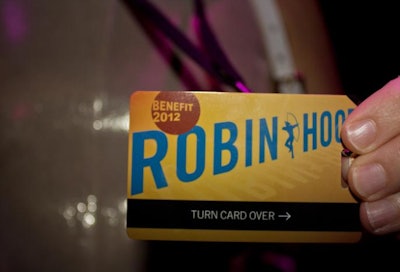 At last year’s subway-themed Robin Hood Foundation gala in New York, guests received personalized cards resembling MetroCards that enabled them to donate funds ­anonymously throughout the night at their tables via IML devices, which were ­embedded into the centerpieces.