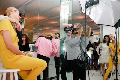 As a high-fashion take on the photo booth trend, guests also had the opportunity to have their pictures taken by fashion photographer Sophie Elgort.
