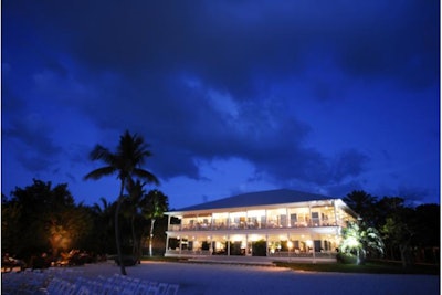 Pierre’s Restaurant at Morada Bay Evening Lighting and View