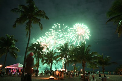 Fireworks on the Beach at Pierre’s at Morada Bay