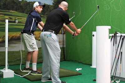 American Express offered one-on-one swing analysis and instruction from P.G.A. professionals. Using cameras and motion-sensor technology, the pros addressed where each participant could improve. As an added perk, card members received an additional 10-minute video analysis via email.