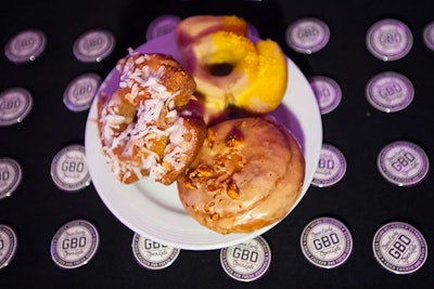 Golden Brown Delicious Donuts served full-size options of its doughnuts, including flavors like coconut, mango, and peanut-butter-and-jelly.