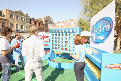 At Variety's Power of Youth event, a larger-than-life game of Connect Four tested guests' strategy skills.