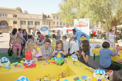 A station from Play-Doh offered plenty of surface area for guests to get creative.