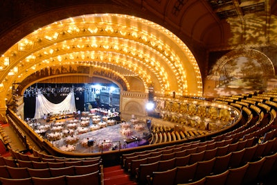 Grand theatrical auditoriums transform with our temporary staging.