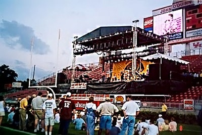 Install a stage and a roof in the stands? No problem.
