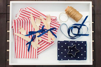 Revelry House delivers curated boxes filled with themed party products (think linen napkins, bamboo cutlery, striped paper straws, treat bags, confetti, balloons, candles, and decorative food picks), as well as set-up instructions, easy-to-follow recipes, and playlist suggestions. The online retailer’s stars-and-stripes-themed summer party box is now on sale; coming soon to the site are birthday, summer barbecue, bridal shower, baby, Christmas, and New Year’s collections. Each box serves as many as 24 people and costs from $159 to $250.