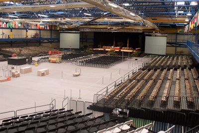 Raw spaces with our seating risers are the new event facility.