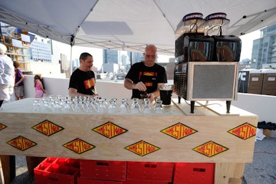 Cafe Domestique, a popular spot for cyclists, served iced espresso on site.