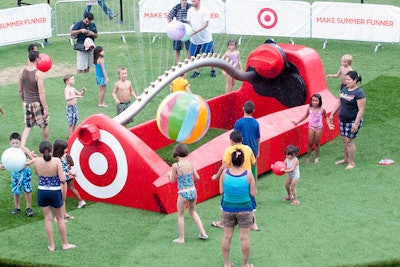 Children playing at Target’s Make Summer Funner event