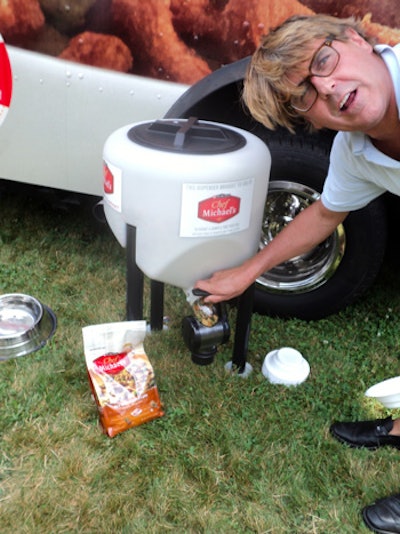 I loved the spigot that poured dog food out of the truck. Later that day I got in the spirit of the event and adopted a new dog.