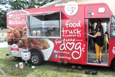 The canine-friendly event—appropriately named PetFest—was also hosted by Chef Michael. There is no actual Chef Michael, it’s just a premium pet line from Purina, but its doggie food truck was nifty. And the entire event, staged at the Bridgehampton Historical Society, seemed neat and well organized.